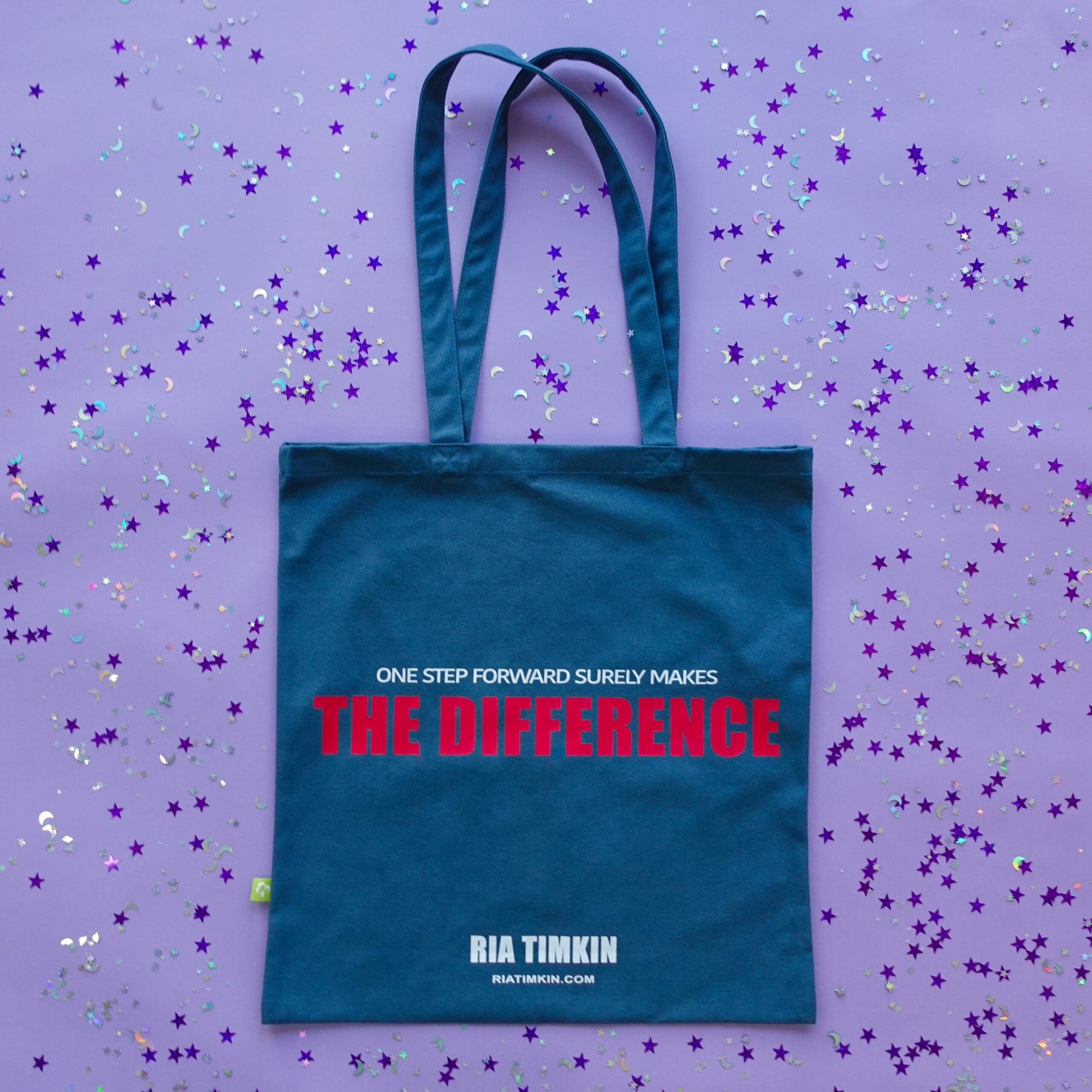 The Difference Tote Bag in Teal